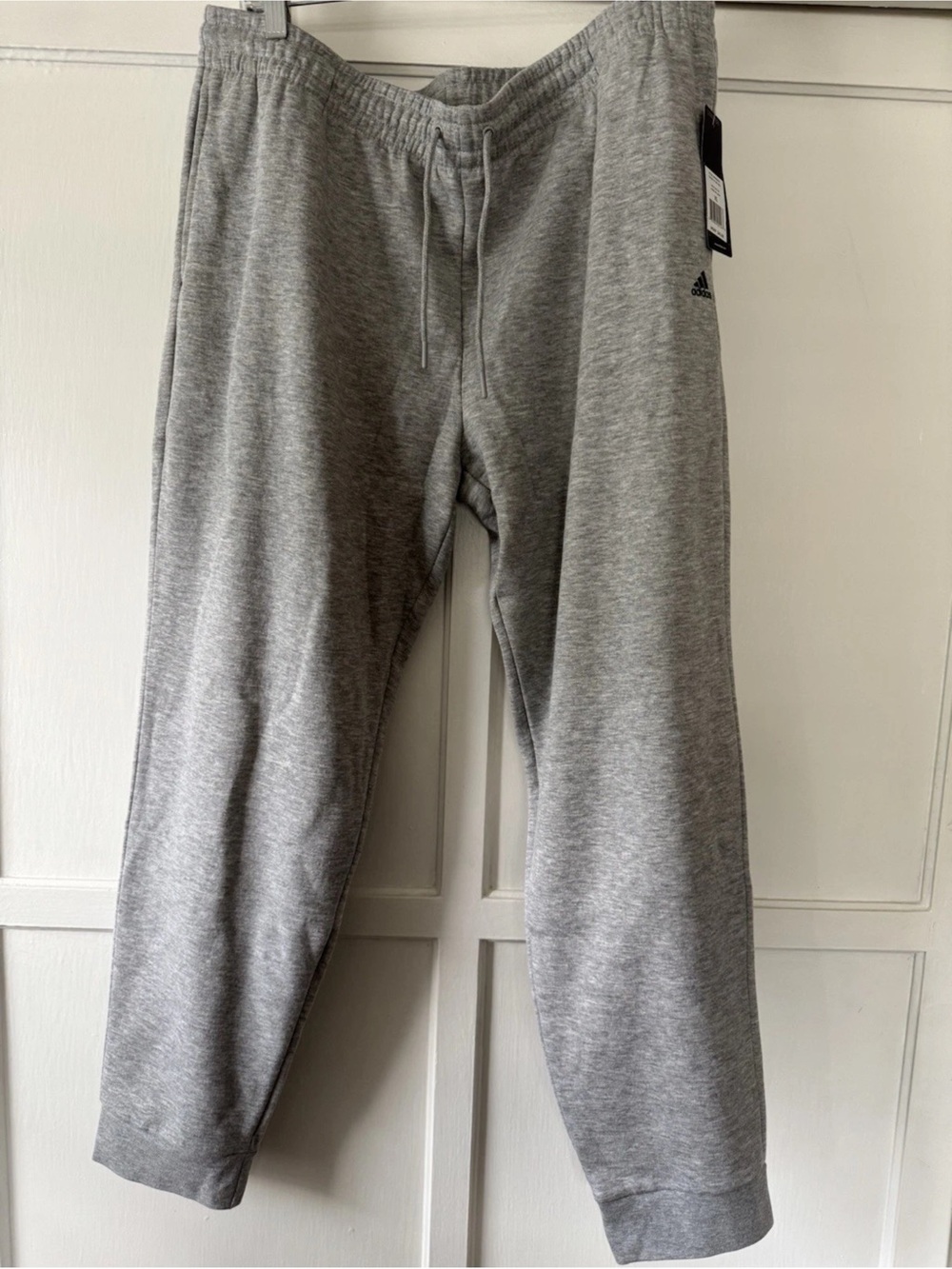 adidas Heather Gray Fleece Jogger Sweatpants Sz XL